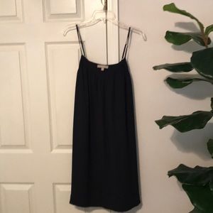 Banana Republic navy chiffon dress